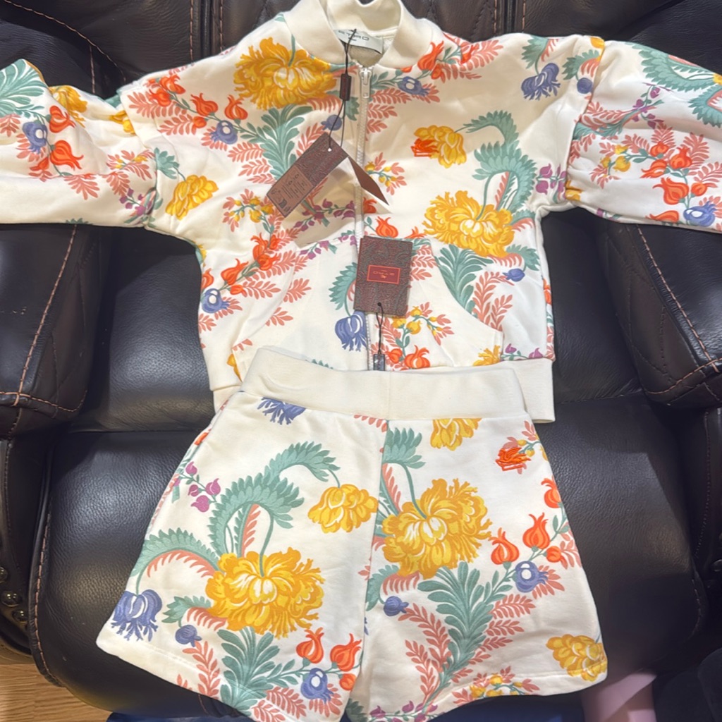 Etro Kids Hoodie And Shorts Set 6 Year